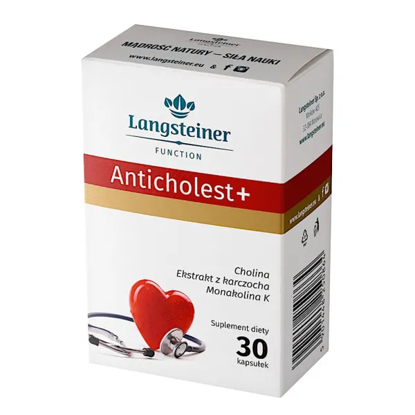 Дієтична Добавка "Антихолестерин+" Langsteiner, 30 капсул