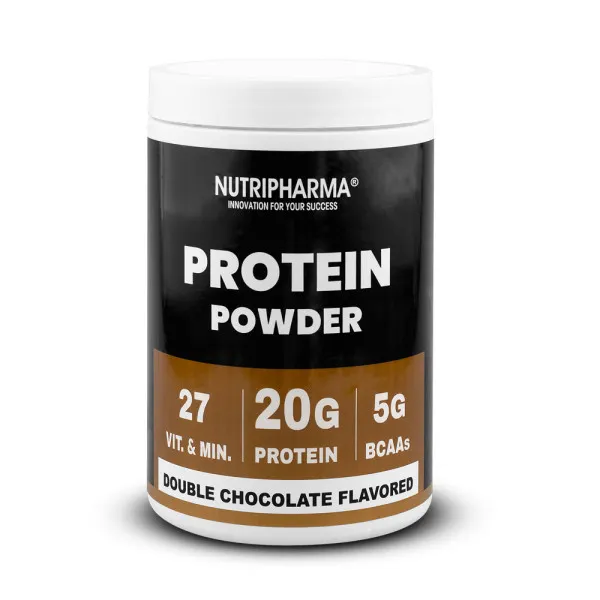 Протеїновий коктейль Nutripharma "Подвійний шоколад", 464 г