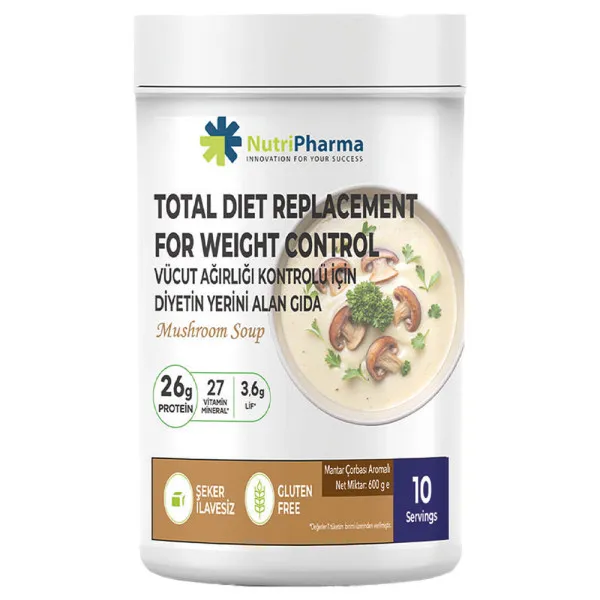 Дієтична добавка Поживний суп "Грибний"  Nutripharma, 600 г