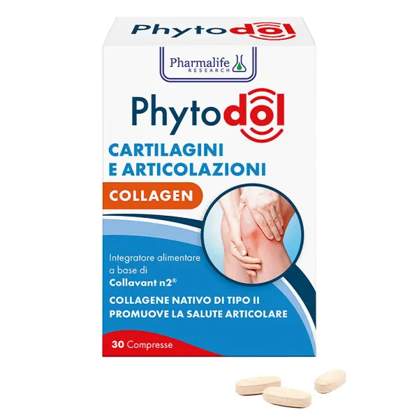 Дієтична добавка Phytodol "Підтримка хрящів" з нативним колагеном типу ІІ, 30 таблеток