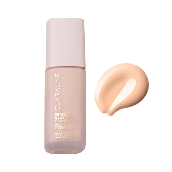 Сяюча тональна основа з SPF 15 Claraline P120 FAIR ROSE, 44 мл