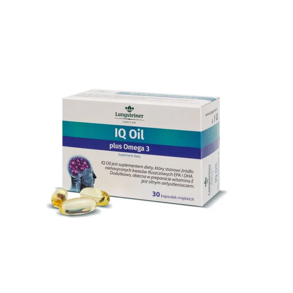 Дієтична Добавка "IQ Oil + Омега 3" Langsteiner, 30 капсул
