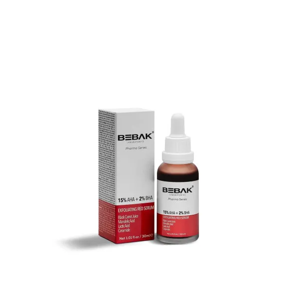 Відлущувальна червона сироватка для обличчя з AHA-BHA-PHA кислотами BEBAK Bebak Pharma, 30 мл
