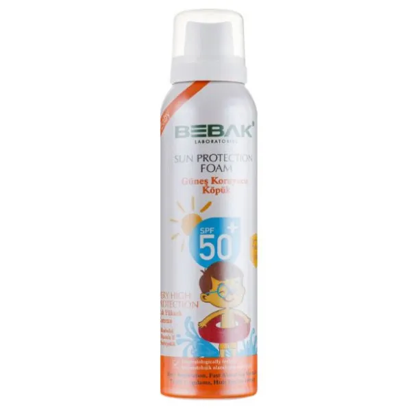 Сонцезахисна пінка для дітей SPF 50+ Bebak, 150 мл