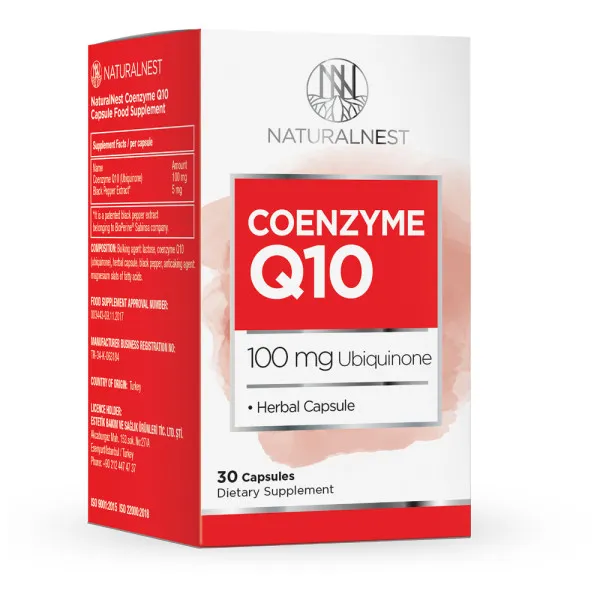 Дієтична добавка "Коензим Q10" NATURALNEST, 30 желатинових капсул