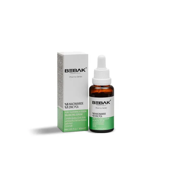 Звужувальна пори сироватка для обличчя з 5% ніацинаміду Bebak Pharma, 30 мл